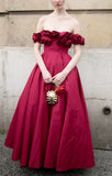 Pink Fashion Unique Rose Lace Neckline Long A-Line long Satin Prom Dress Evening Gown Party Dress HZ1023