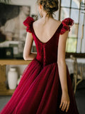 CUTE A LINE SHORT PROM DRESS CUTE EVENING DRESS HZ1023