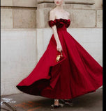 Pink Fashion Unique Rose Lace Neckline Long A-Line long Satin Prom Dress Evening Gown Party Dress HZ1023