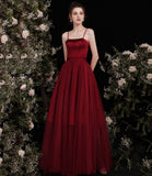 Cute burgundy two pieces detachable prom dresses HZ1023