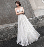 Stylish sweetheart neck tulle long prom dress, evening dress HZ1023