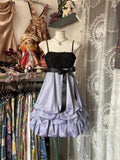 Purple bud dress cute sweet fashion exquisite floral short satin homecoming dress prom dress evening dress birthday party dress prom dress HZ1023