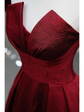 Beautiful Charming Red Fashion Simple Elegant Long Satin Floor Length Ball Gown Evening Gown Prom Dress HZ1023