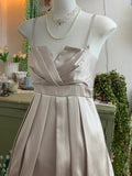 Champagne cute sweet short elegant bud dress homecoming dress birthday party dress prom dress evening dress prom dress HZ1023