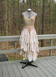 Brown Ombre Elegant Delicate Lace Ruffle Long/Short Chiffon Lace Homecoming Dress Prom Dress Evening Dress Birthday Party Dress Prom Dress HZ1023