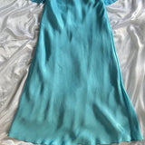 Blue fashion elegant spaghetti straps long chiffon elegant ball gown evening dress party dress HZ1023