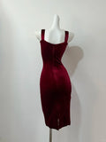 Red Stylish Elegant Short Velvet Homecoming Dress Prom Dress Evening Dress Party Dress Prom Dress HZ1023