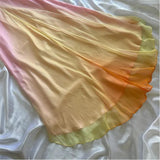 Pink Orange Elegant Fantasy Long Chiffon Ball Gown Evening Dress Party Dress Fairy Tale Dress HZ1023