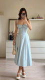 Light Blue Elegant Short/Long Chiffon Homecoming Dresses Prom Dresses Evening Dresses Party Dresses HZ1023