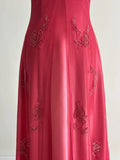 Red Fashion Elegant Exquisite Embroidery Beading Spaghetti Strap Long Tulle prom dress Evening Gown Party Dress HZ1023