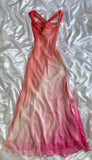 Pink Fashion Gradient Orchid Elegant Long Chiffon Ball Gown Evening Dress Party Dress HZ1023