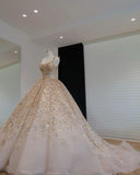 Nude pink gorgeous shiny gold sequins elegant long tulle sequin ball gown evening dress HZ1023
