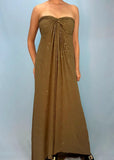 Matcha Green Sweet Exquisite Beading Long Chiffon Elegant Floor Length Ball Gown Evening Gown Party Dress Prom Dress HZ1023
