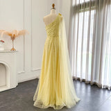 Yellow/Green/Purple shiny elegant exquisite beaded long tulle ball gown unique evening dress HZ1023