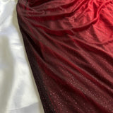 Burgundy shiny elegant strappy long tulle ball gown evening dress birthday party dress HZ1023
