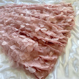 ??? Blush Pink Sakura Luxurious Gorgeous Fairytale Fantasy Retro Fashion Exquisite Beaded Sequin 3D Applique Long Elegant Flowing Chiffon Ball Gown Evening Gown Party Dress Prom Gown HZ1023