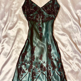 Turquoise Gorgeous Vintage Exquisite Beading Spaghetti Strap Long/Short Chiffon Ball Gown Evening Gown Party Dress Homecoming Dress HZ1023