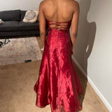 Burgundy Elegant Vintage Fashion Exquisite Beaded Long Tulle Ball Gown Evening Dress Party Dress Prom Dress HZ1023
