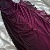Charming Deep Purple Shiny Fashion Elegant Strap Long Chiffon prom dress Evening Dress Party Dress HZ1023