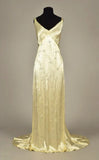 Yellow shiny elegant fashion exquisite beaded long satin floor-length prom dress evening dress party dress HZ1023