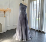 Yellow/Green/Purple shiny elegant exquisite beaded long tulle ball gown unique evening dress HZ1023