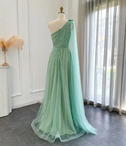 Yellow/Green/Purple shiny elegant exquisite beaded long tulle ball gown unique evening dress HZ1023