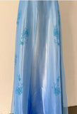Blue Fashion Elegant Exquisite Embroidery Beading Spaghetti Strap Long Tulle prom dress Evening Gown Party Dress HZ1023