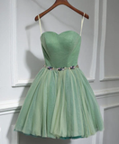 Cute sweet neck short prom dress, formal dresses, mini dresses HZ1023