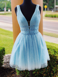 YELLOW TULLE SHORT PROM DRESS. YELLOW HOMECOMING DRESS HZ1023