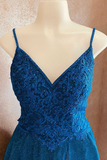 Stunning Blue V-Neck A-Line Short Homecoming Dress HZ1023