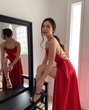 Sexy Back Open Prom Dress,Long Elegant Prom Dresses,Gala Dress,Party Gown HZ1023