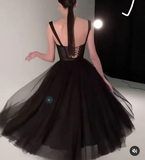 Tulle Prom Dresses,Black Formal Dresse Evening Dresses HZ1023