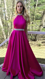 Prom Dress For Teens Halter Neckline, Prom Dresses, Graduation School Party Gown HZ1023