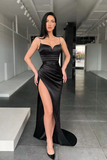 SPAGHETTI-STRAPS SEXY HIGH SPLIT PROM DRESS HZ1023