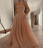 Halter Beaded Elegant Off Shoulder Binding Layered Mesh Cocktail Dress Prom Dress HZ1023