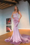 Gorgeous Spaghetti-Straps Mermaid Prom Dress Sequins Formal Wears HZ1023
