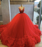 Amazing Spaghetti Straps Beading Bodice Tulle Evening Dress HZ1023