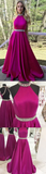 Prom Dress For Teens Halter Neckline, Prom Dresses, Graduation School Party Gown HZ1023