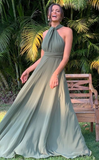 Tulle Bridesmaid Dress Green Formal Dress HZ1023
