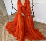 Customizable Long Puff Sleeve Party Dress HZ1023