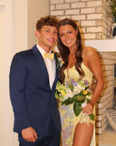 Mermaid V-neck Sequined Sweep Train Prom Dresses With Split HZ1023
