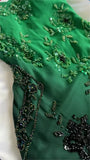 Green Gradient Fashion Exquisite Beaded Long tulle Prom Dress Evening Dress Party Dress HZ1023