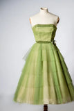 Green fashion charming beautiful youth long tulle prom dress evening dress birthday party dress homecoming dress HZ1023