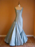 Blue/Red Fashion Elegant Long Satin Ball Gown Evening Gown Party Dress HZ1023