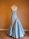 Blue/Red Fashion Elegant Long Satin Ball Gown Evening Gown Party Dress HZ1023