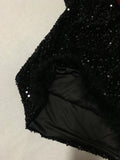 Black Shiny Burgundy Velvet Bow New Fashion Exquisite Sparkling Diamond short Sequin Homecoming Dress Birthday Party Dress Cocktail Party Dress Evening Dress Prom Dress Evening Dress HZ1023