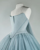 Light green fashion elegant long tulle cute homecoming dress prom dress evening dress party dress HZ1023
